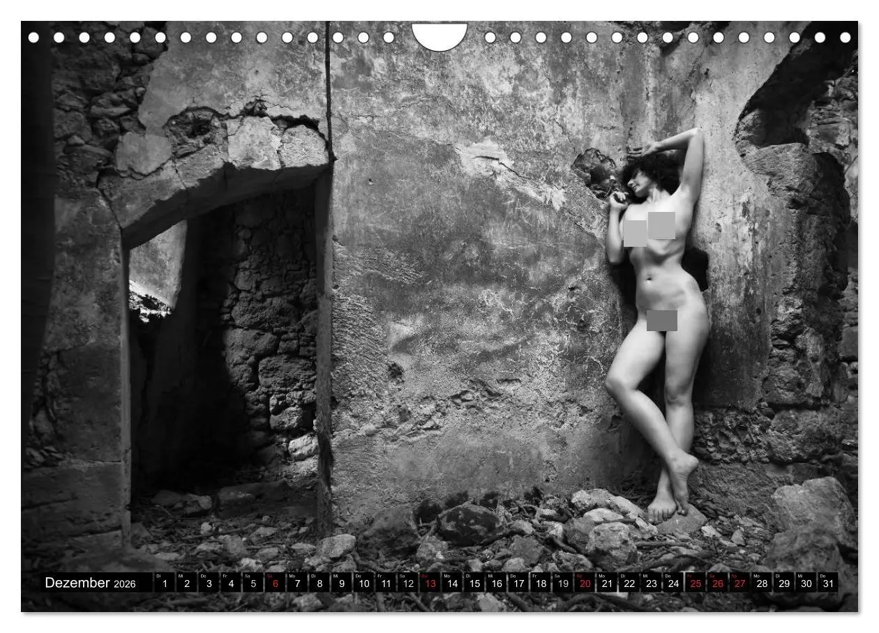 Bild: 9783516185072 | Aktfotografie in alten Mauern (Wandkalender 2026 DIN A4 quer),...