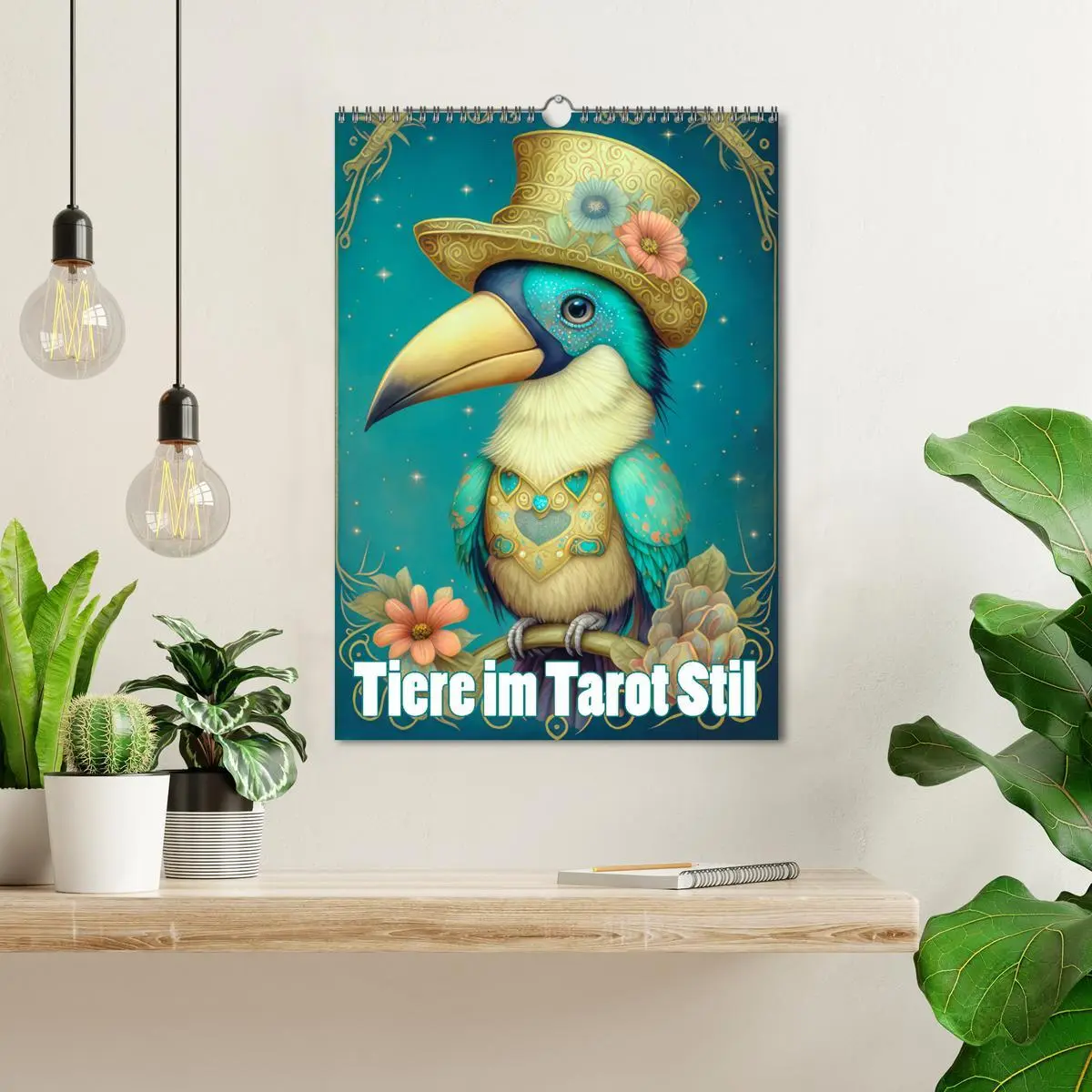 Bild: 9783516325072 | Tiere im Tarot Stil (Wandkalender 2026 DIN A3 hoch), CALVENDO...