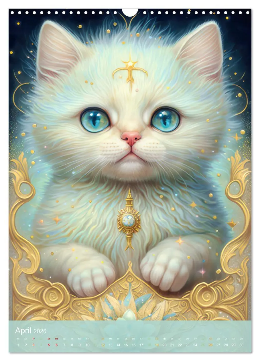 Bild: 9783516325072 | Tiere im Tarot Stil (Wandkalender 2026 DIN A3 hoch), CALVENDO...