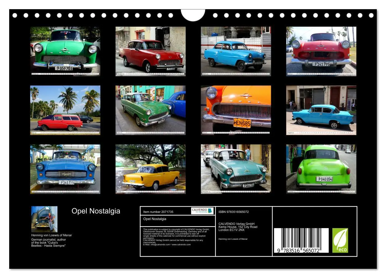 Bild: 9783516565072 | Opel Nostalgia (Wall Calendar 2026 DIN A4 landscape), CALVENDO 12...
