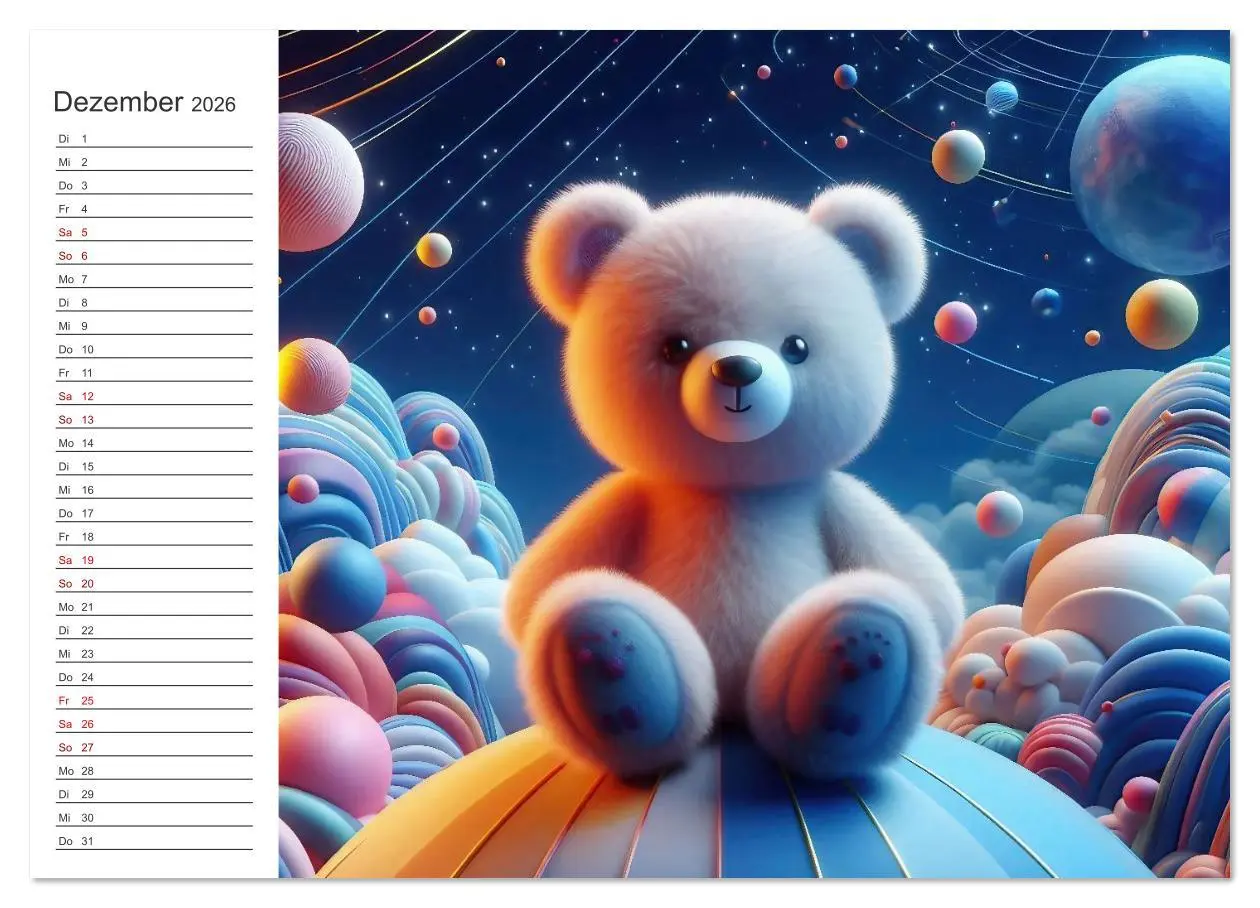 Bild: 9783516635072 | Knuddel und Kuschel (Wandkalender 2026 DIN A4 quer), CALVENDO...