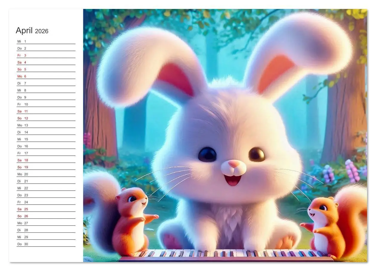 Bild: 9783516635072 | Knuddel und Kuschel (Wandkalender 2026 DIN A4 quer), CALVENDO...