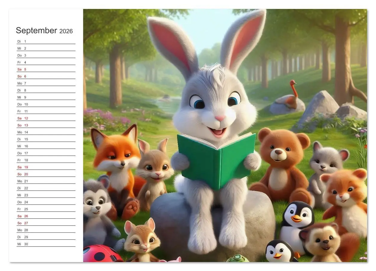 Bild: 9783516635072 | Knuddel und Kuschel (Wandkalender 2026 DIN A4 quer), CALVENDO...