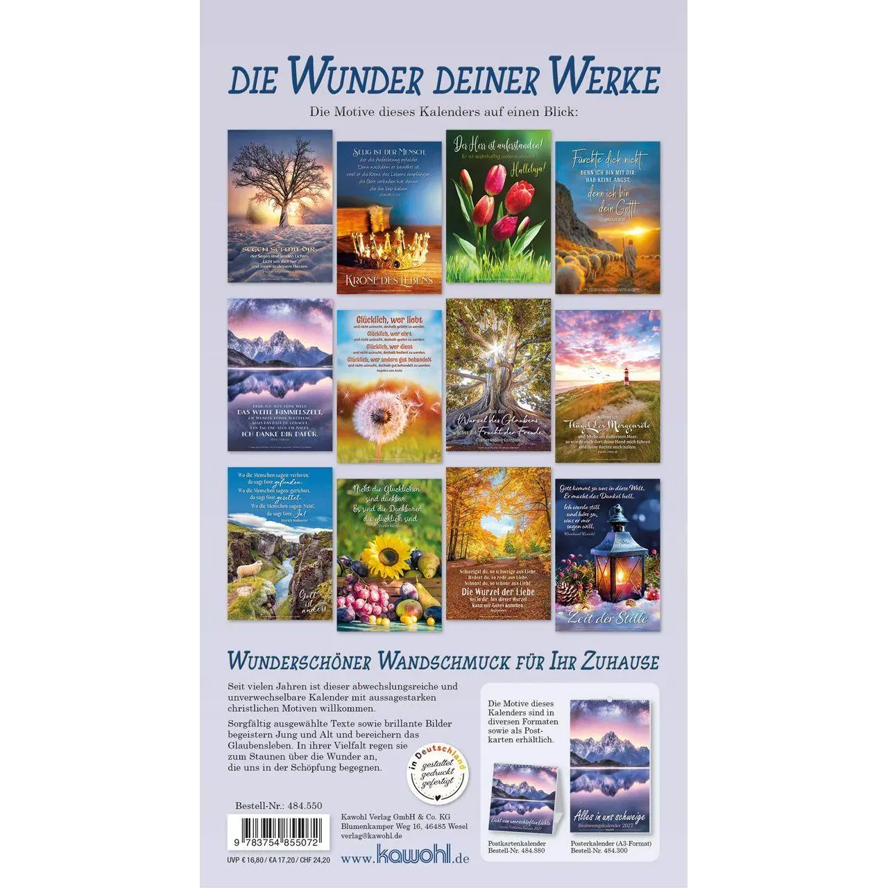 Bild: 9783754855072 | Die Wunder deiner Werke 2027 | Besinnungskalender | Kalender | 14 S.