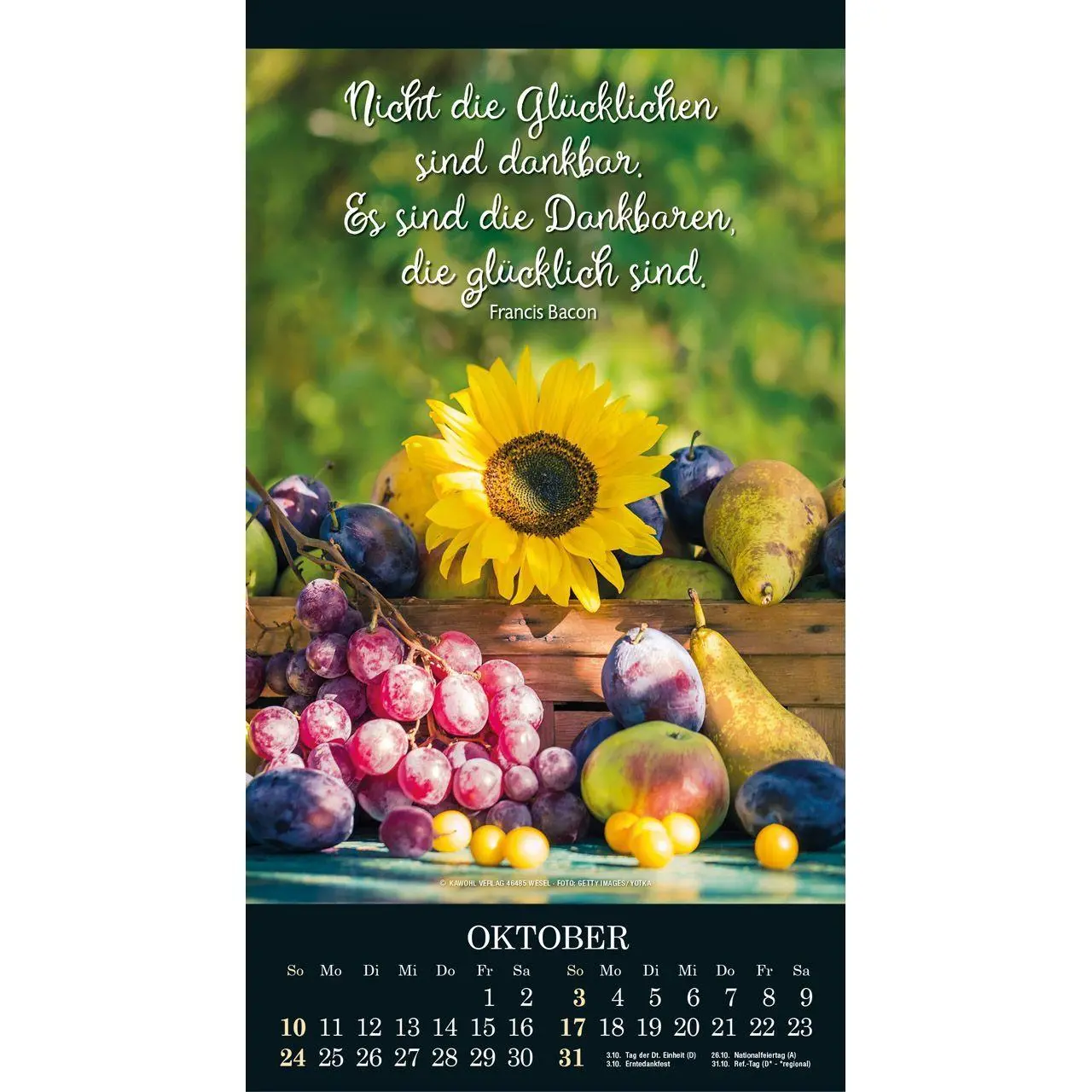 Bild: 9783754855072 | Die Wunder deiner Werke 2027 | Besinnungskalender | Kalender | 14 S.