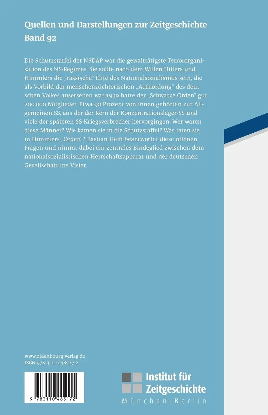 Rückseite: 9783110485172 | Elite für Volk und Führer? | Bastian Hein | Taschenbuch | VIII | 2016