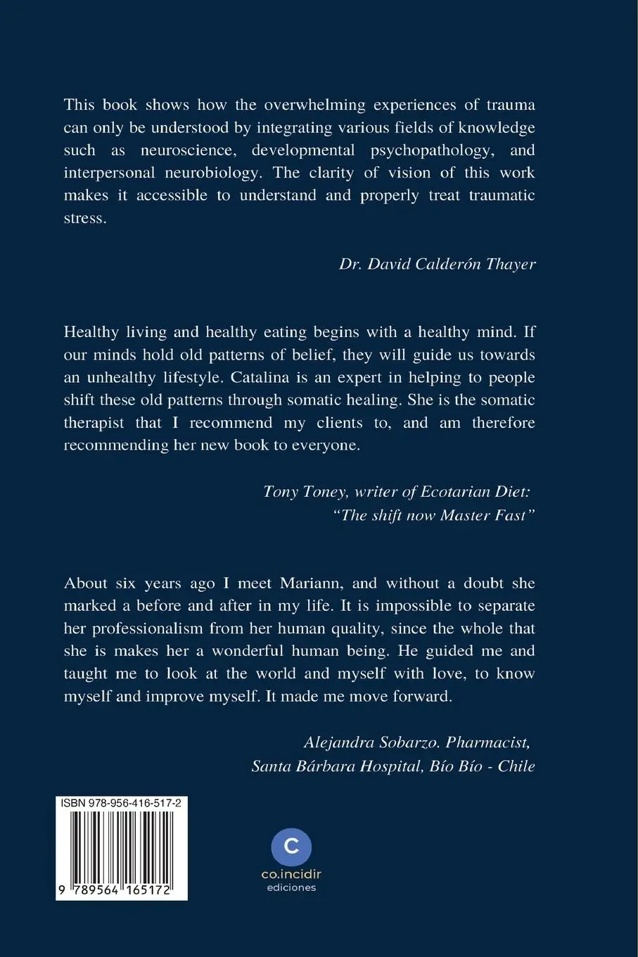 Rückseite: 9789564165172 | Somatic Healing in the Age of Trauma | Catalina Ureta (u. a.) | Buch