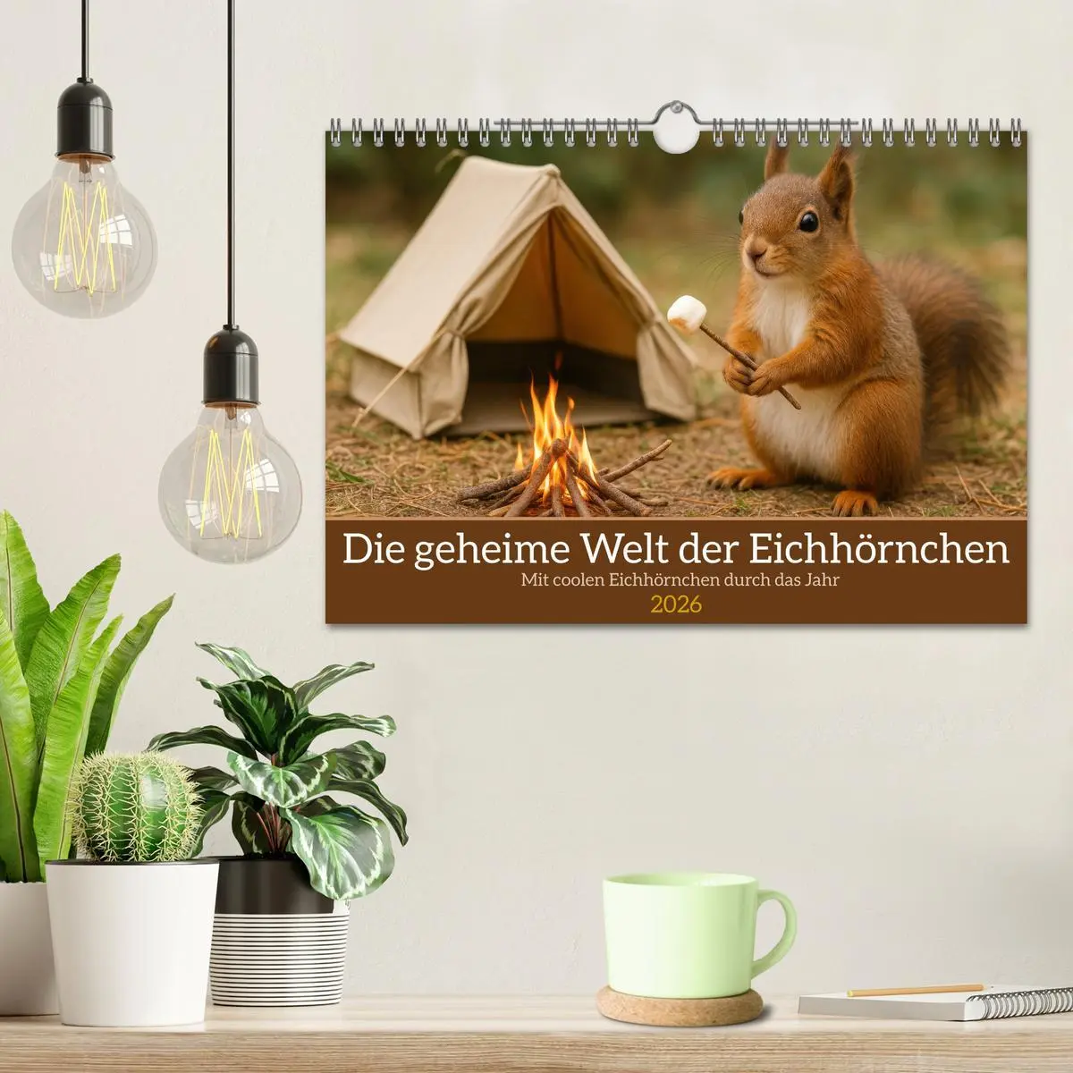 Bild: 9783516235272 | Die geheime Welt der Eichhörnchen (Wandkalender 2026 DIN A4 quer),...