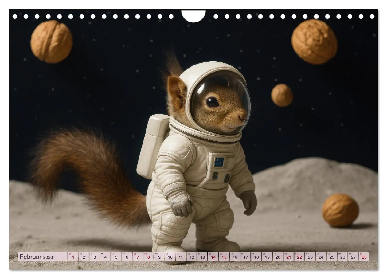 Bild: 9783516235272 | Die geheime Welt der Eichhörnchen (Wandkalender 2026 DIN A4 quer),...