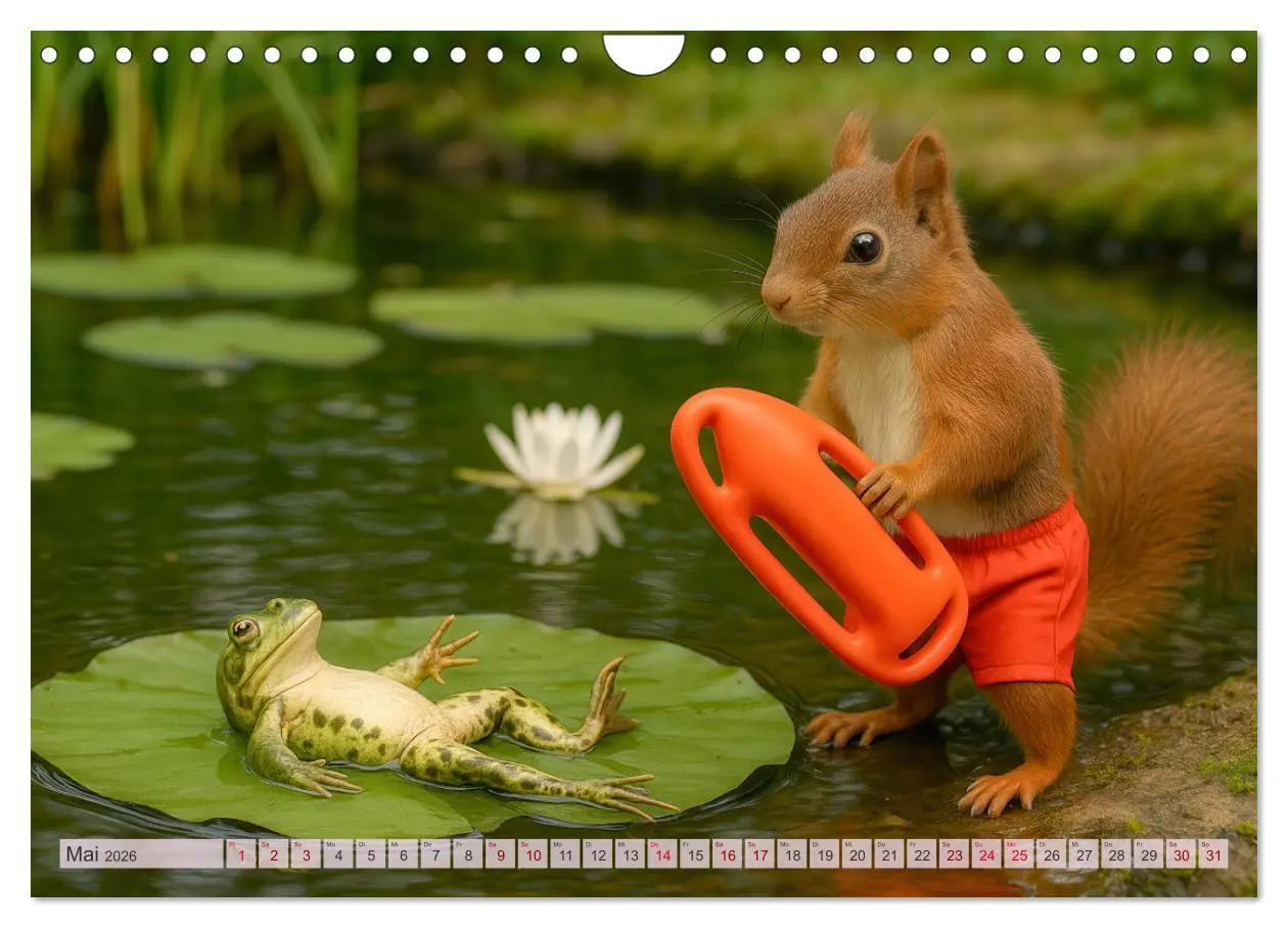 Bild: 9783516235272 | Die geheime Welt der Eichhörnchen (Wandkalender 2026 DIN A4 quer),...