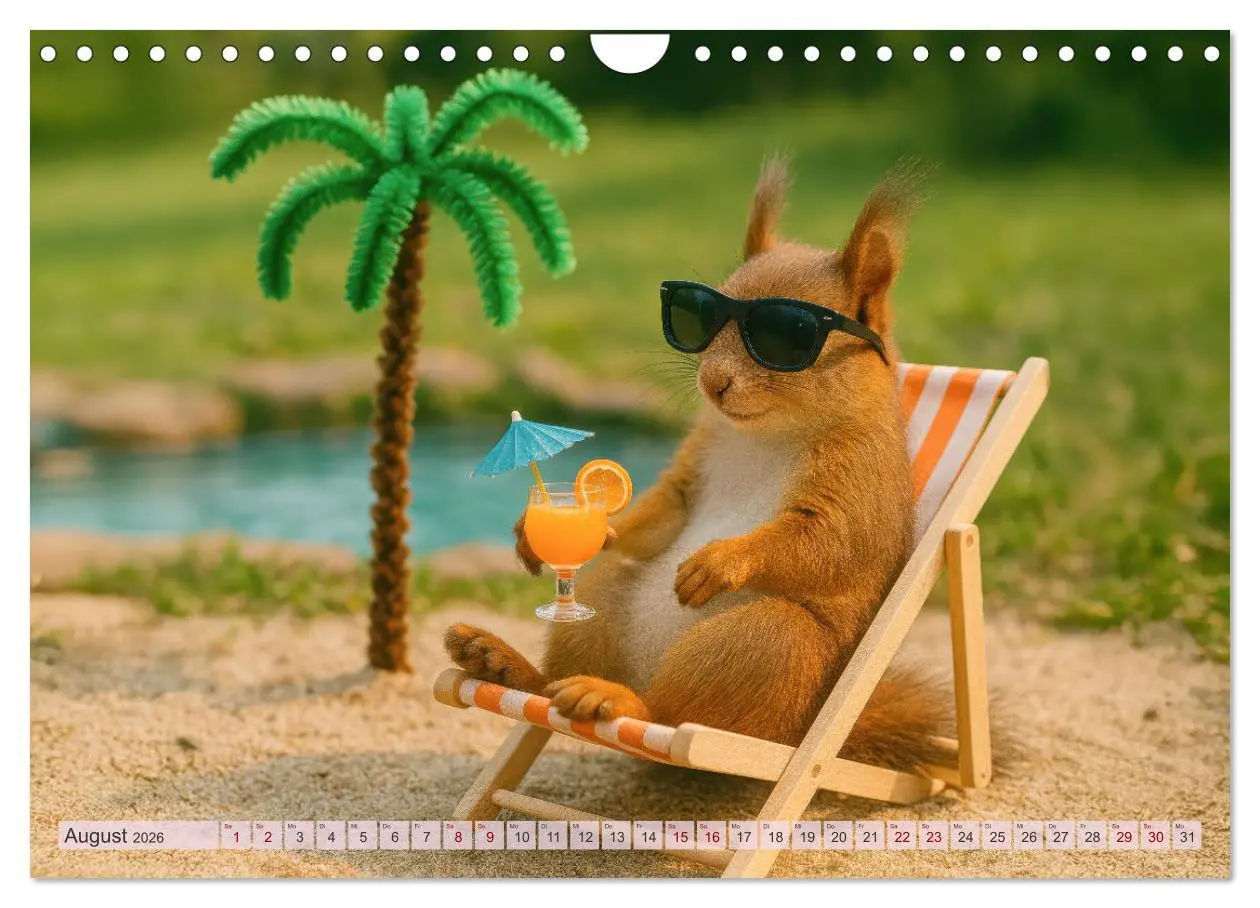 Bild: 9783516235272 | Die geheime Welt der Eichhörnchen (Wandkalender 2026 DIN A4 quer),...