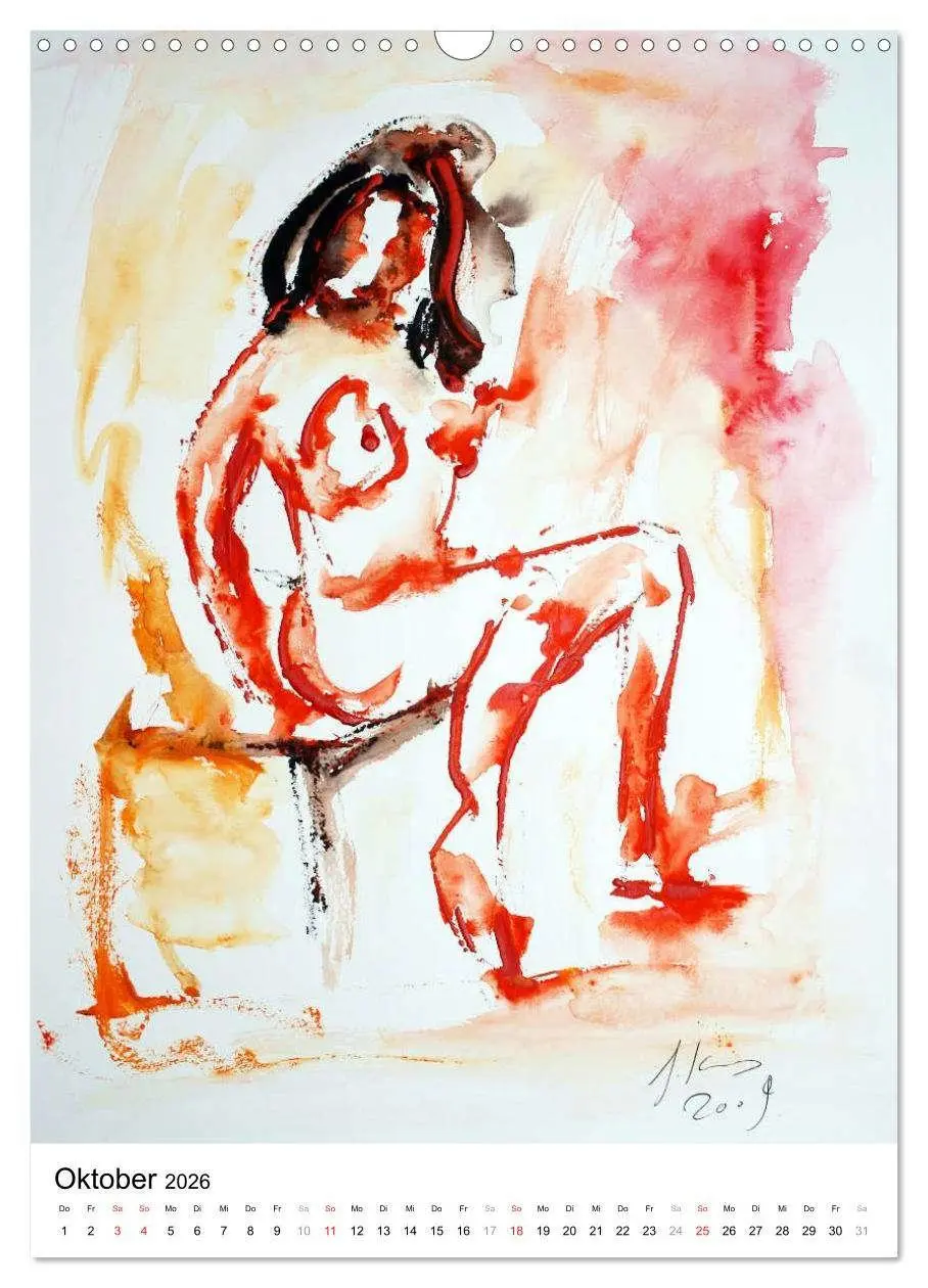 Bild: 9783516475272 | Erotische Aquarelle (Wandkalender 2026 DIN A3 hoch), CALVENDO...
