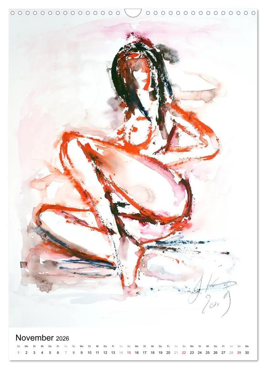Bild: 9783516475272 | Erotische Aquarelle (Wandkalender 2026 DIN A3 hoch), CALVENDO...