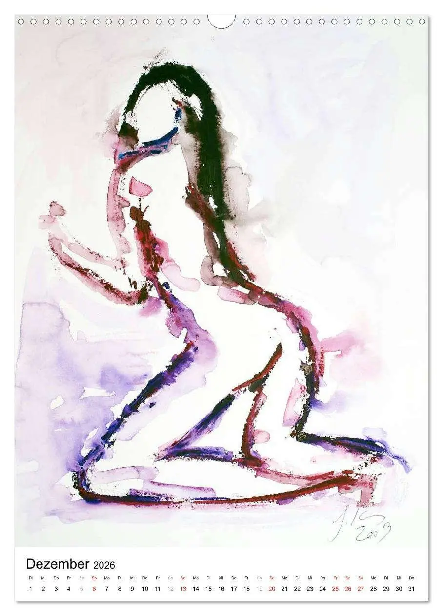 Bild: 9783516475272 | Erotische Aquarelle (Wandkalender 2026 DIN A3 hoch), CALVENDO...