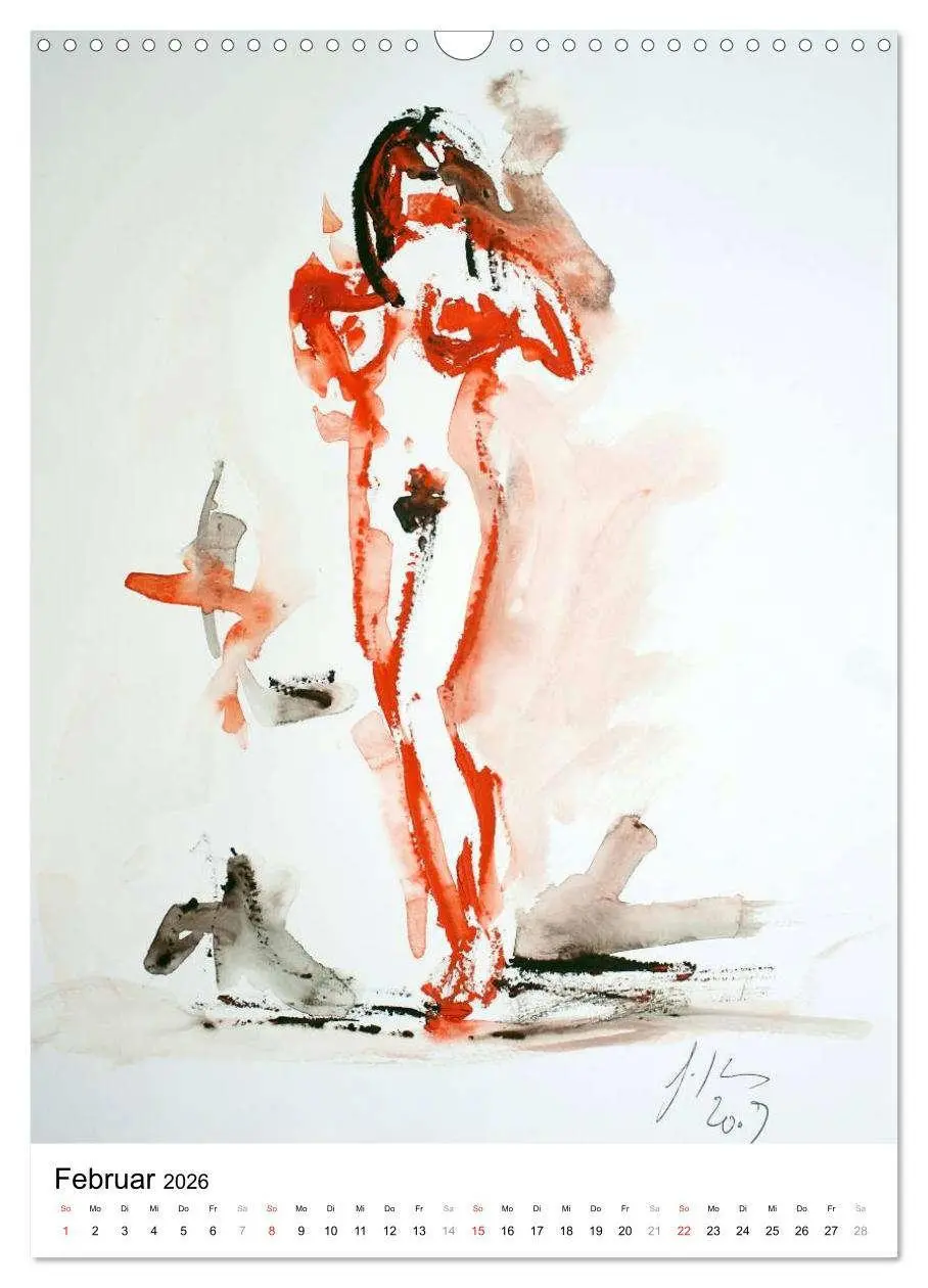 Bild: 9783516475272 | Erotische Aquarelle (Wandkalender 2026 DIN A3 hoch), CALVENDO...