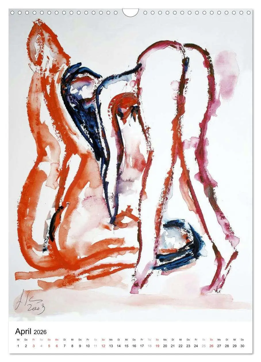 Bild: 9783516475272 | Erotische Aquarelle (Wandkalender 2026 DIN A3 hoch), CALVENDO...