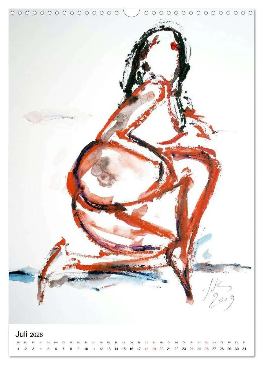 Bild: 9783516475272 | Erotische Aquarelle (Wandkalender 2026 DIN A3 hoch), CALVENDO...