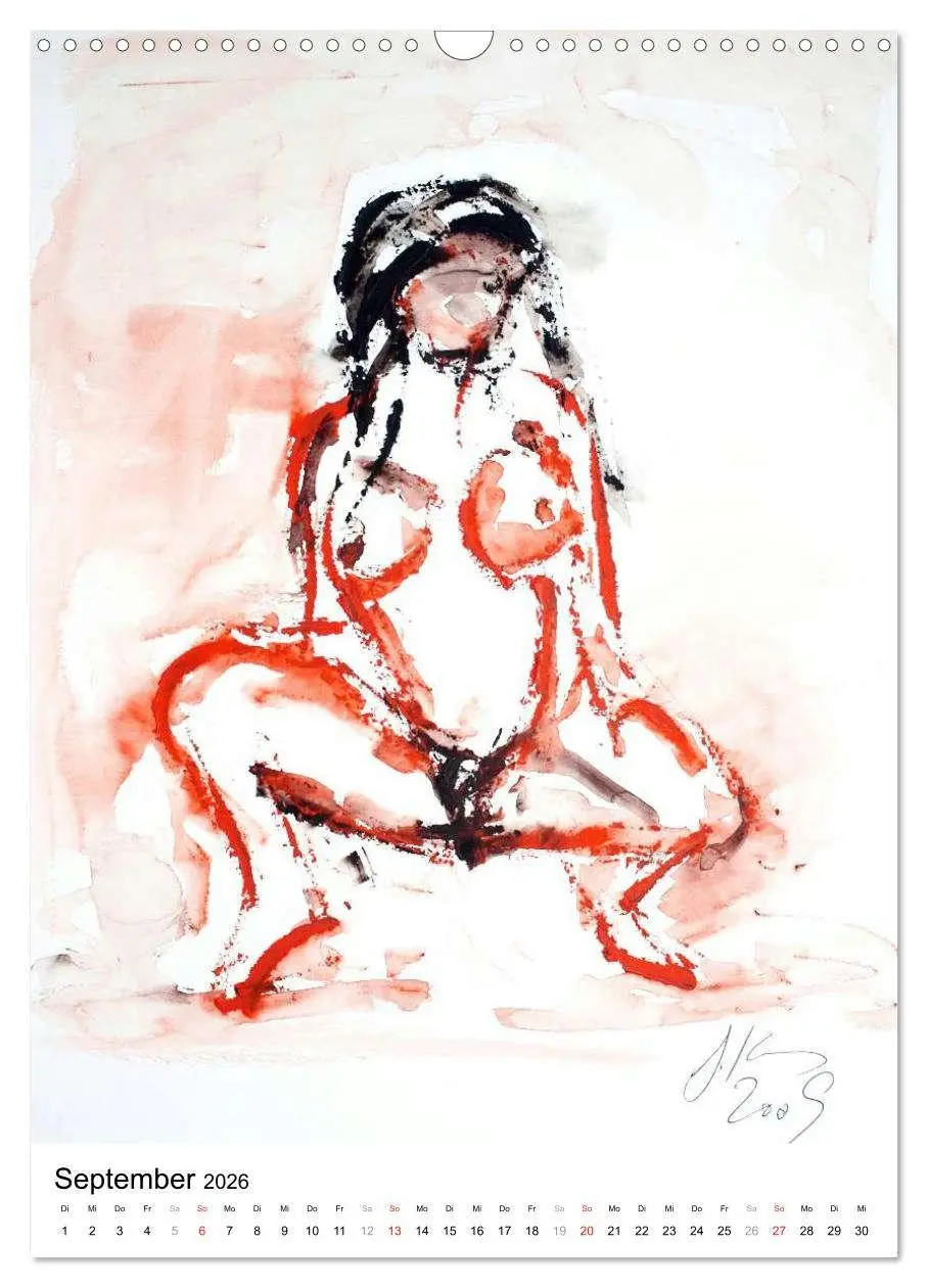 Bild: 9783516475272 | Erotische Aquarelle (Wandkalender 2026 DIN A3 hoch), CALVENDO...