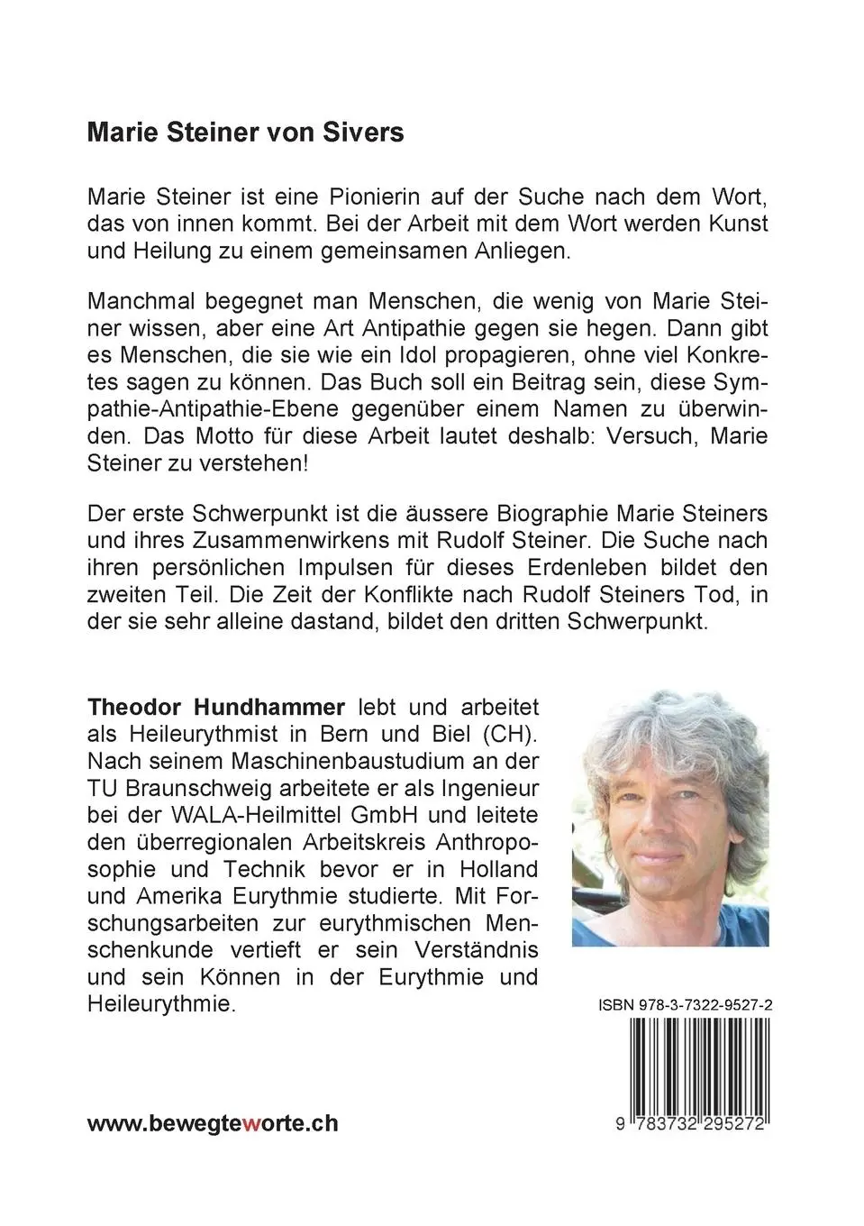 Rückseite: 9783732295272 | Marie Steiner von Sivers | Biografie - Kulturimpuls - Spannungsfelder