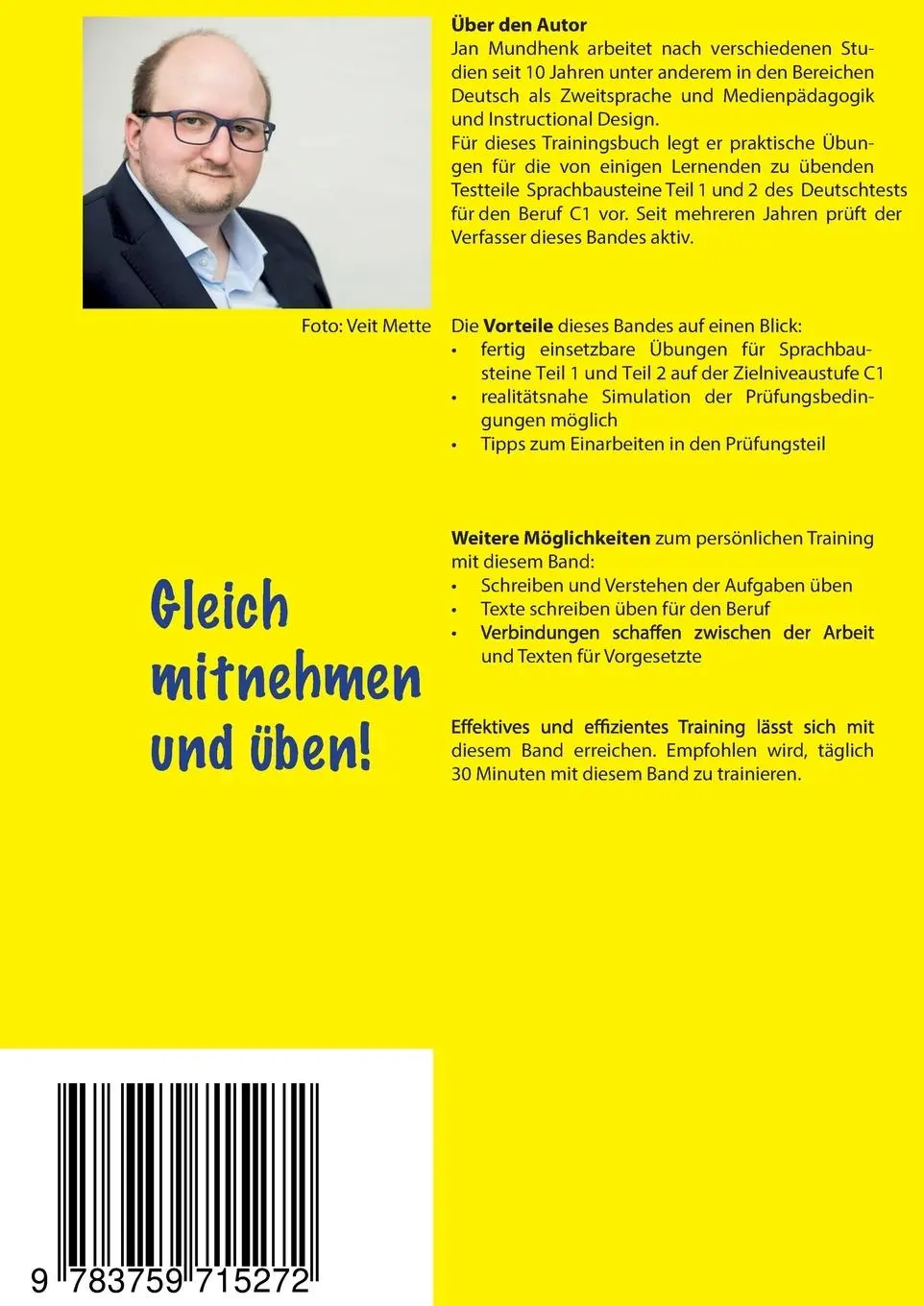 Rückseite: 9783759715272 | Fit werden für den Deutsch-Test für Berufssprachkurse C1:...