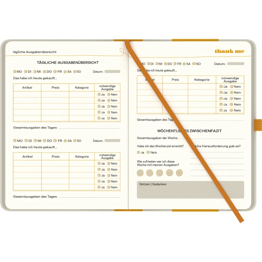Bild: 4069095005372 | thank me - 10 minutes daily budgeting | Kalender | 192 S. | Deutsch