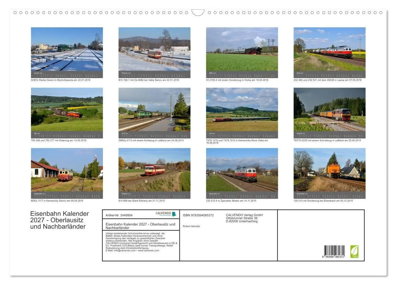 Bild: 9783594065372 | Eisenbahn Kalender 2027 - Oberlausitz und Nachbarländer...