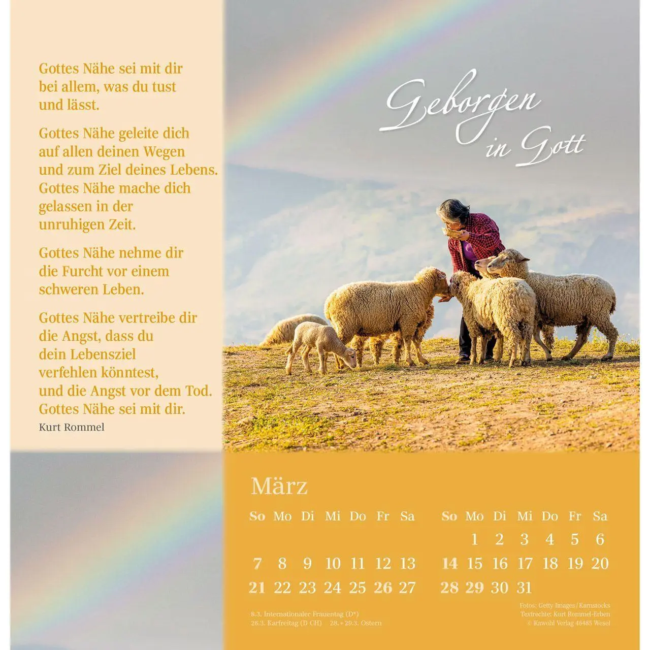 Bild: 9783754825372 | Sei behütet auf allen Wegen 2027 | Impulse und Gedanken aus Psalm 23