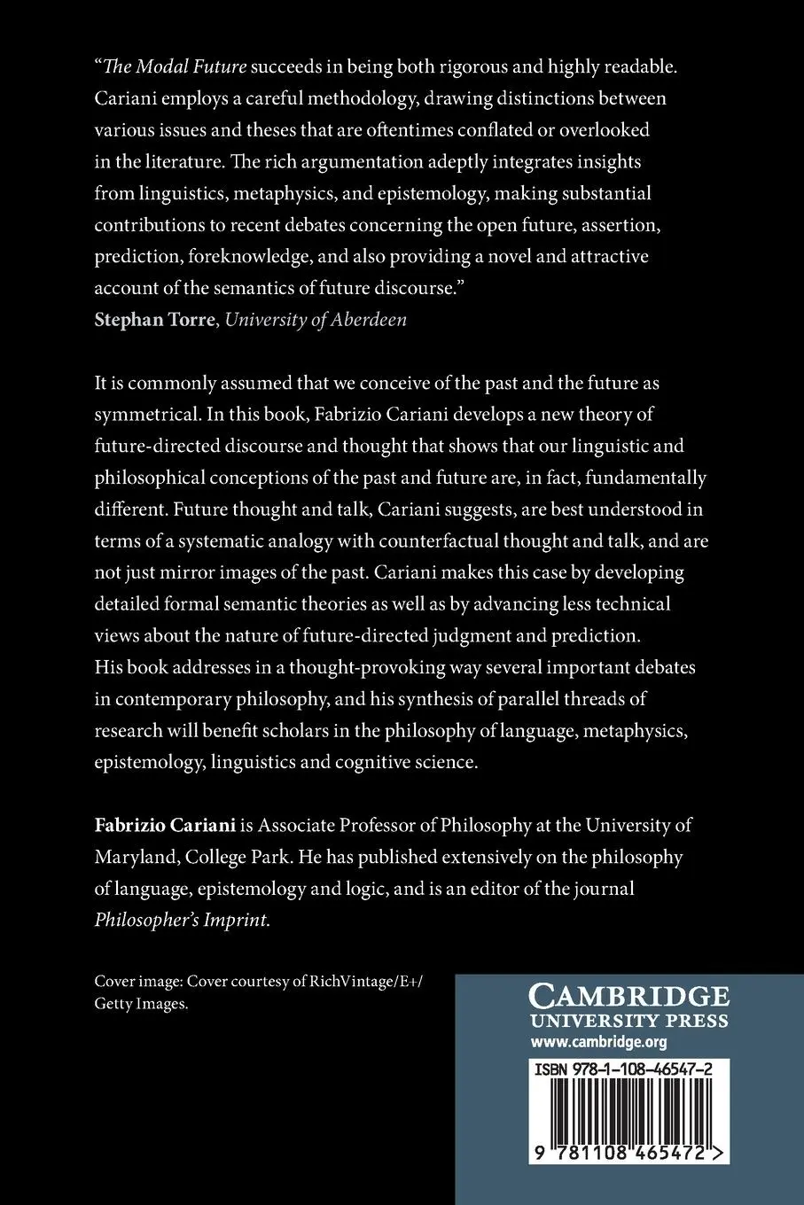 Rückseite: 9781108465472 | The Modal Future | Fabrizio Cariani | Taschenbuch | Englisch | 2023
