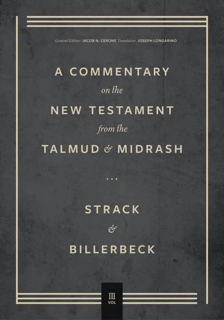 Cover: 9781683595472 | Commentary on the New Testament from the Talmud and Midrash | Buch