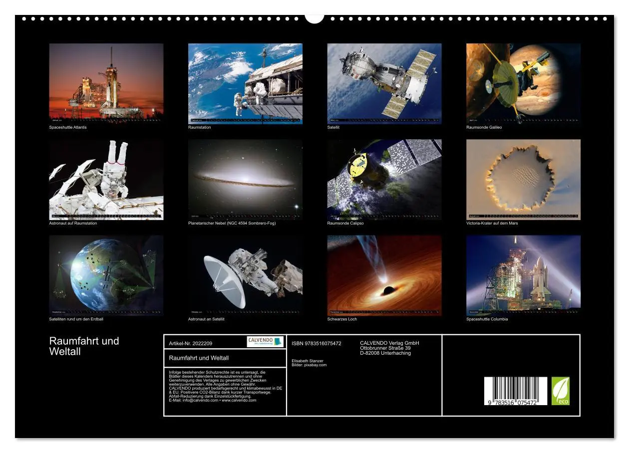 Bild: 9783516075472 | Raumfahrt und Weltall (hochwertiger Premium Wandkalender 2026 DIN...
