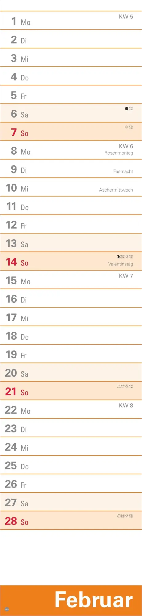 Bild: 9783756415472 | Langplaner XL 2027 | Heye | Kalender | Streifenplaner Kalender Heye