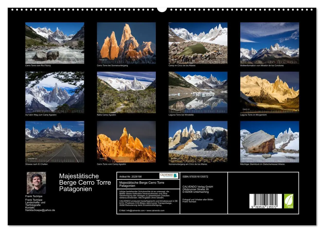 Bild: 9783516135572 | Majestätische Berge Cerro Torre Patagonien (hochwertiger Premium...