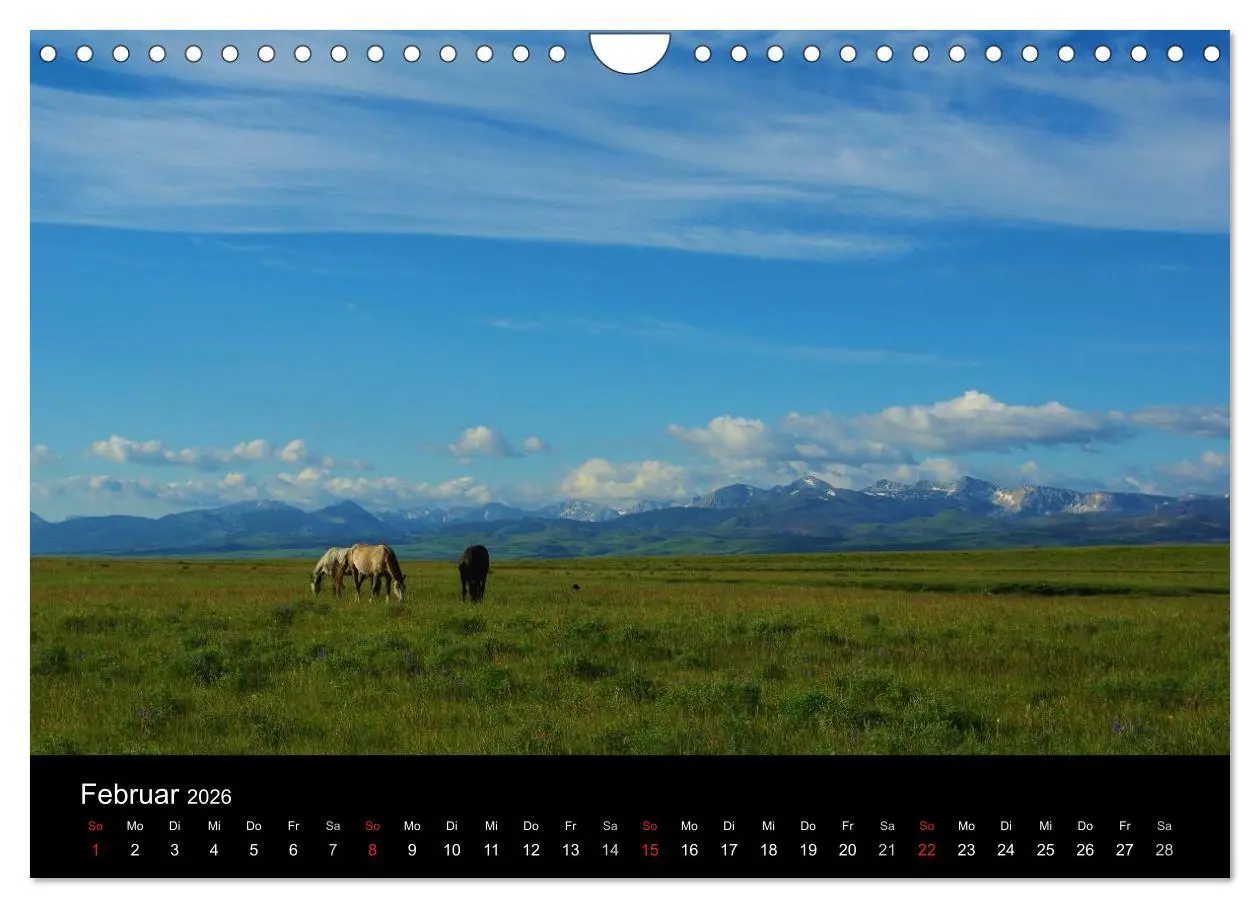 Bild: 9783516205572 | Montana! (Wandkalender 2026 DIN A4 quer), CALVENDO Monatskalender
