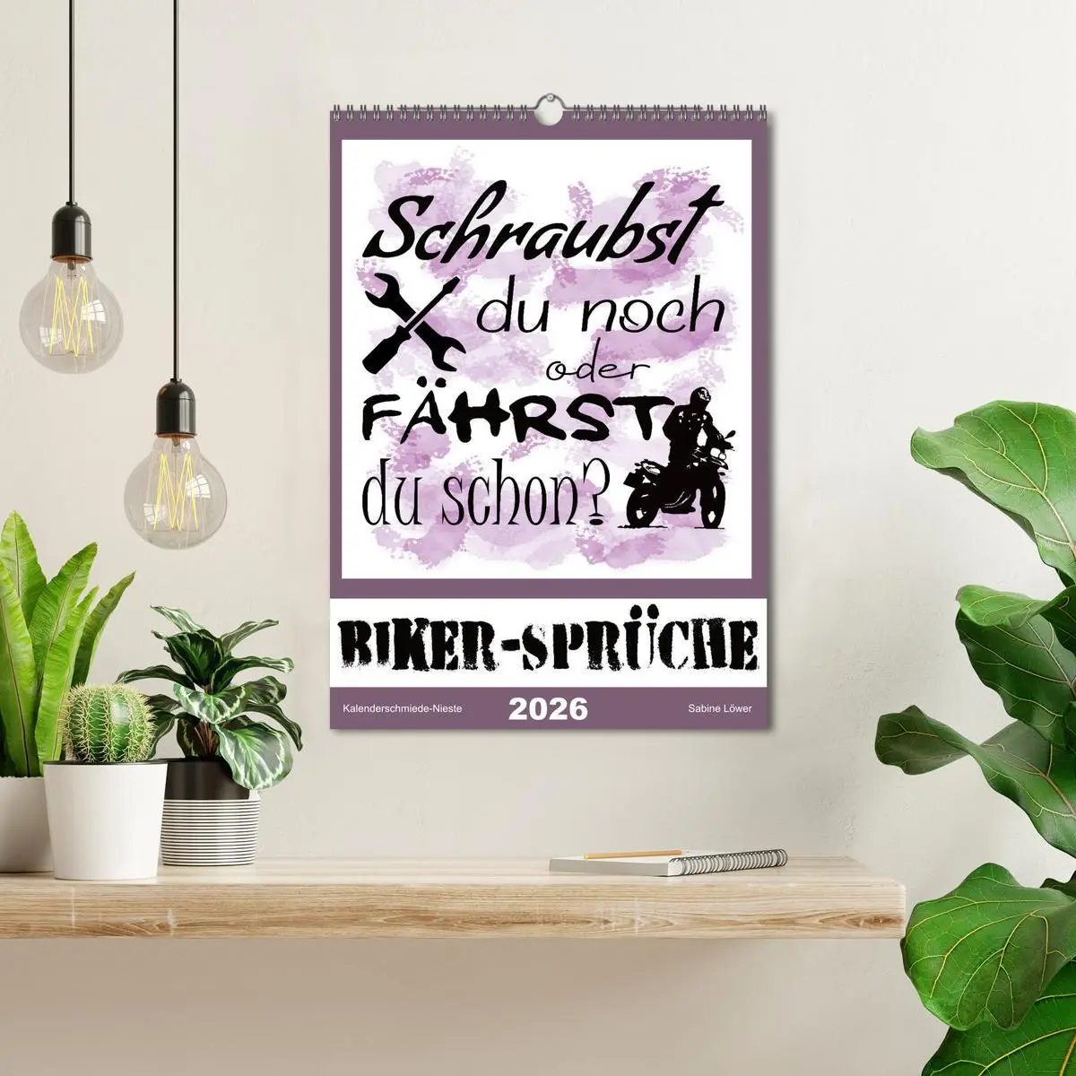 Bild: 9783516375572 | Biker-Sprüche (Wandkalender 2026 DIN A3 hoch), CALVENDO Monatskalender