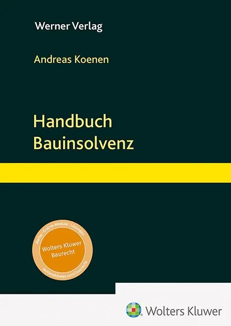 Cover: 9783804155572 | Handbuch Bauinsolvenz | Andreas Koenen | Taschenbuch | 494 S. | 2025