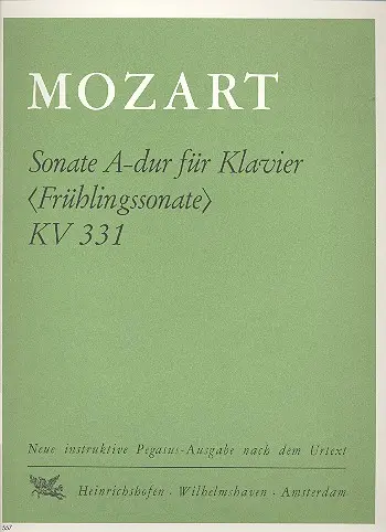 Cover: 9790204405572 | Sonate A Kv331 | Wolfgang Amadeus Mozart | Buch | EAN 9790204405572