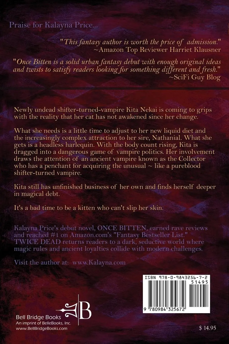 Rückseite: 9780984325672 | Twice Dead | Kalayna Price | Taschenbuch | Englisch | 2010