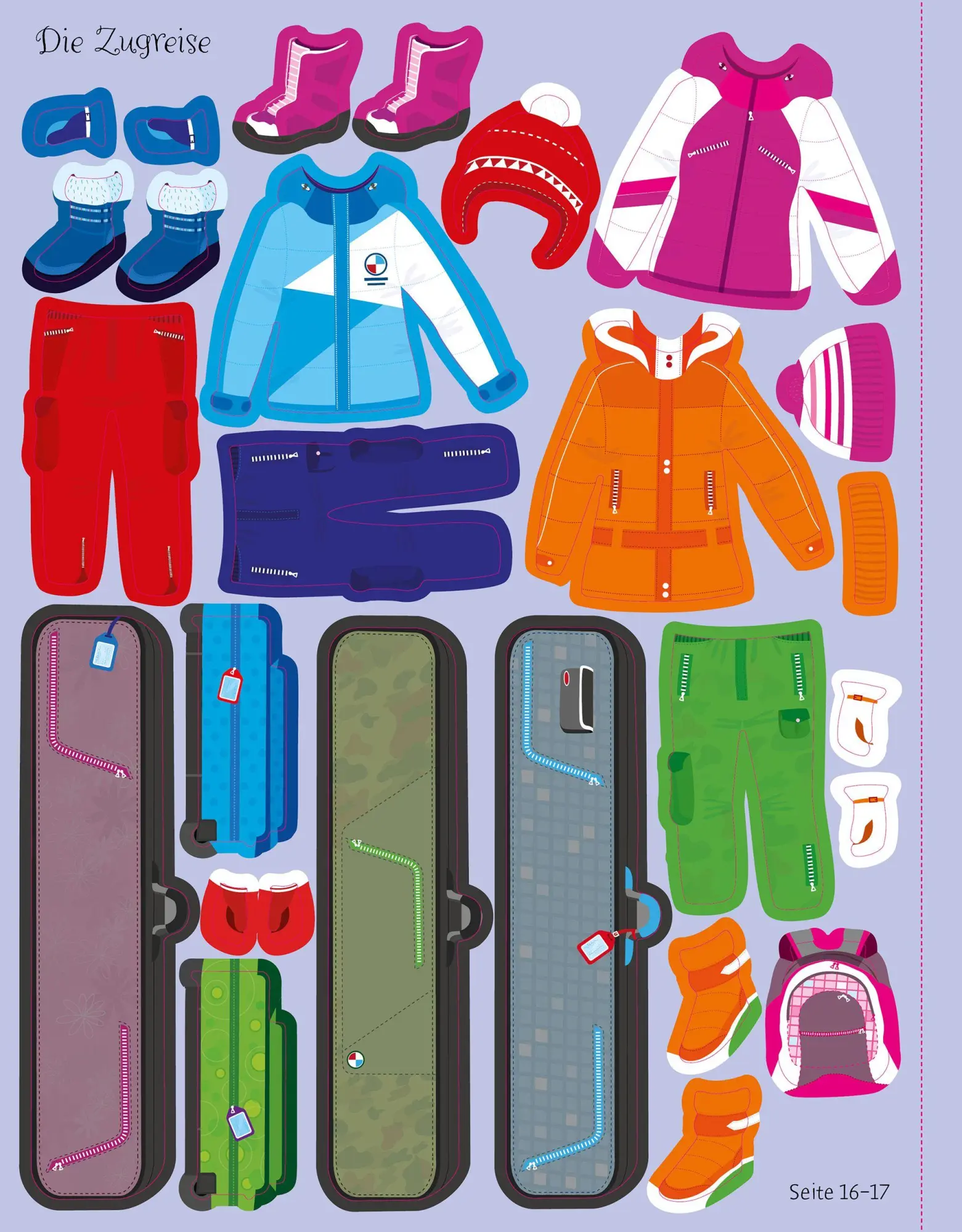 Bild: 9781035705672 | Mein Anziehpuppen-Stickerbuch: Ferien | Fiona Watt | Taschenbuch