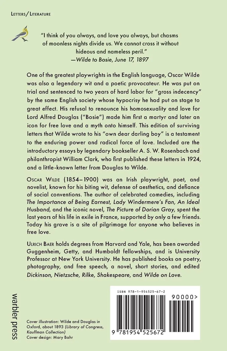 Rückseite: 9781954525672 | My Own Dear Darling Boy | Oscar Wilde | Taschenbuch | Englisch | 2021