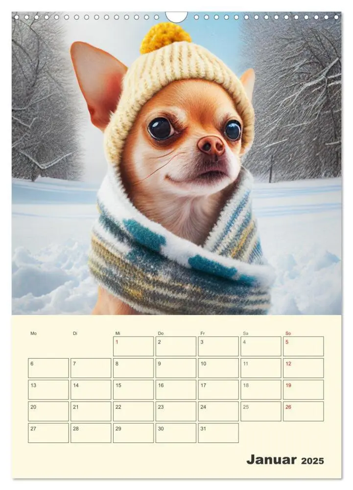 Bild: 9783435875672 | Witzige Chihuahuas. Glückliche Temperamentbündel (Wandkalender 2025...