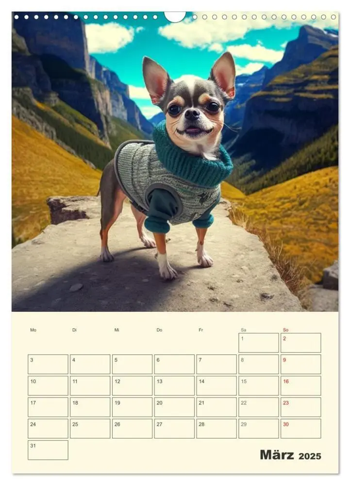 Bild: 9783435875672 | Witzige Chihuahuas. Glückliche Temperamentbündel (Wandkalender 2025...