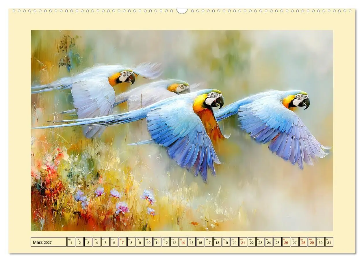 Bild: 9783516815672 | Hyazint-Aras. Die blauen Papageien aus Südamerika (Wandkalender...