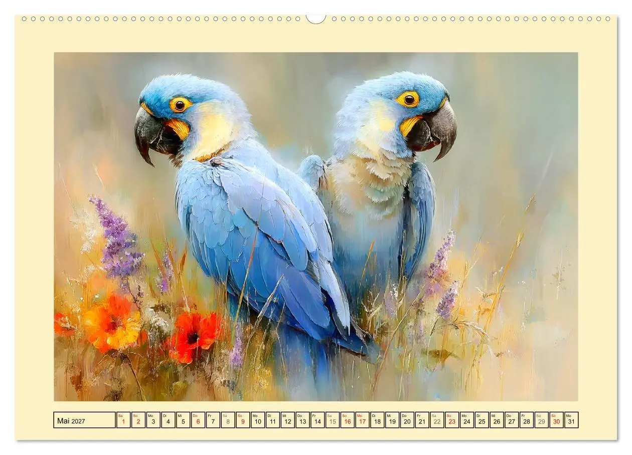 Bild: 9783516815672 | Hyazint-Aras. Die blauen Papageien aus Südamerika (Wandkalender...