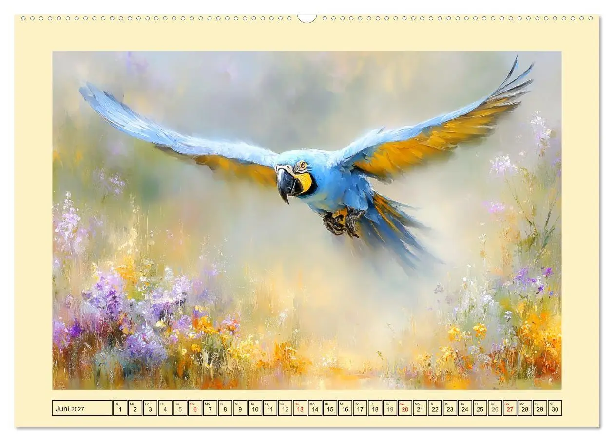 Bild: 9783516815672 | Hyazint-Aras. Die blauen Papageien aus Südamerika (Wandkalender...