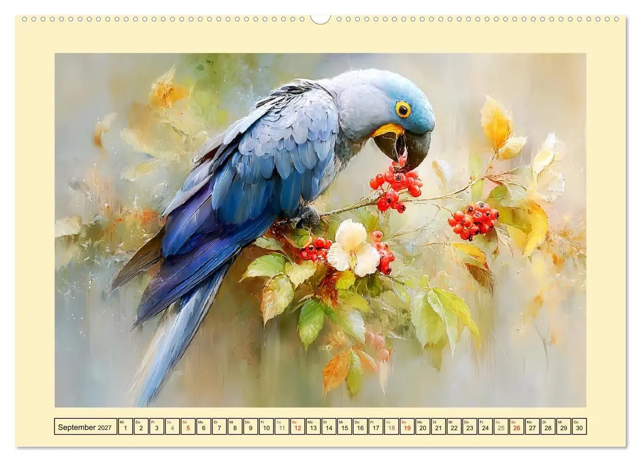 Bild: 9783516815672 | Hyazint-Aras. Die blauen Papageien aus Südamerika (Wandkalender...