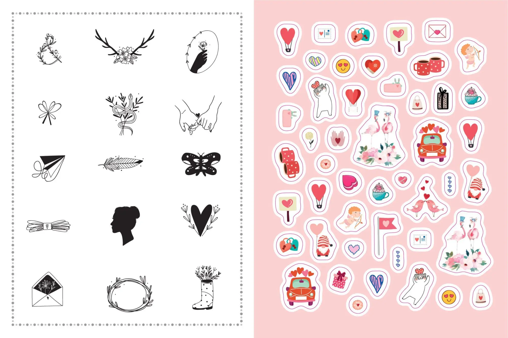Bild: 9783625195672 | Stickerbuch Love I Über 1000 Sticker | Taschenbuch | 48 S. | Deutsch
