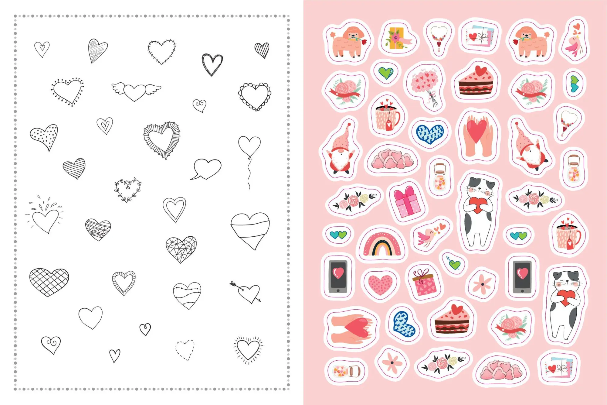 Bild: 9783625195672 | Stickerbuch Love I Über 1000 Sticker | Taschenbuch | 48 S. | Deutsch