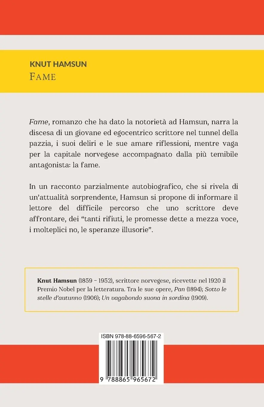 Rückseite: 9788865965672 | FAME | Knut Hamsun | Taschenbuch | Kartoniert / Broschiert | 2015