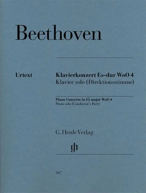 Cover: 9790201805672 | Piano Concerto In E Flat WoO 4 | Besetzung: Klavier zu zwei Händen