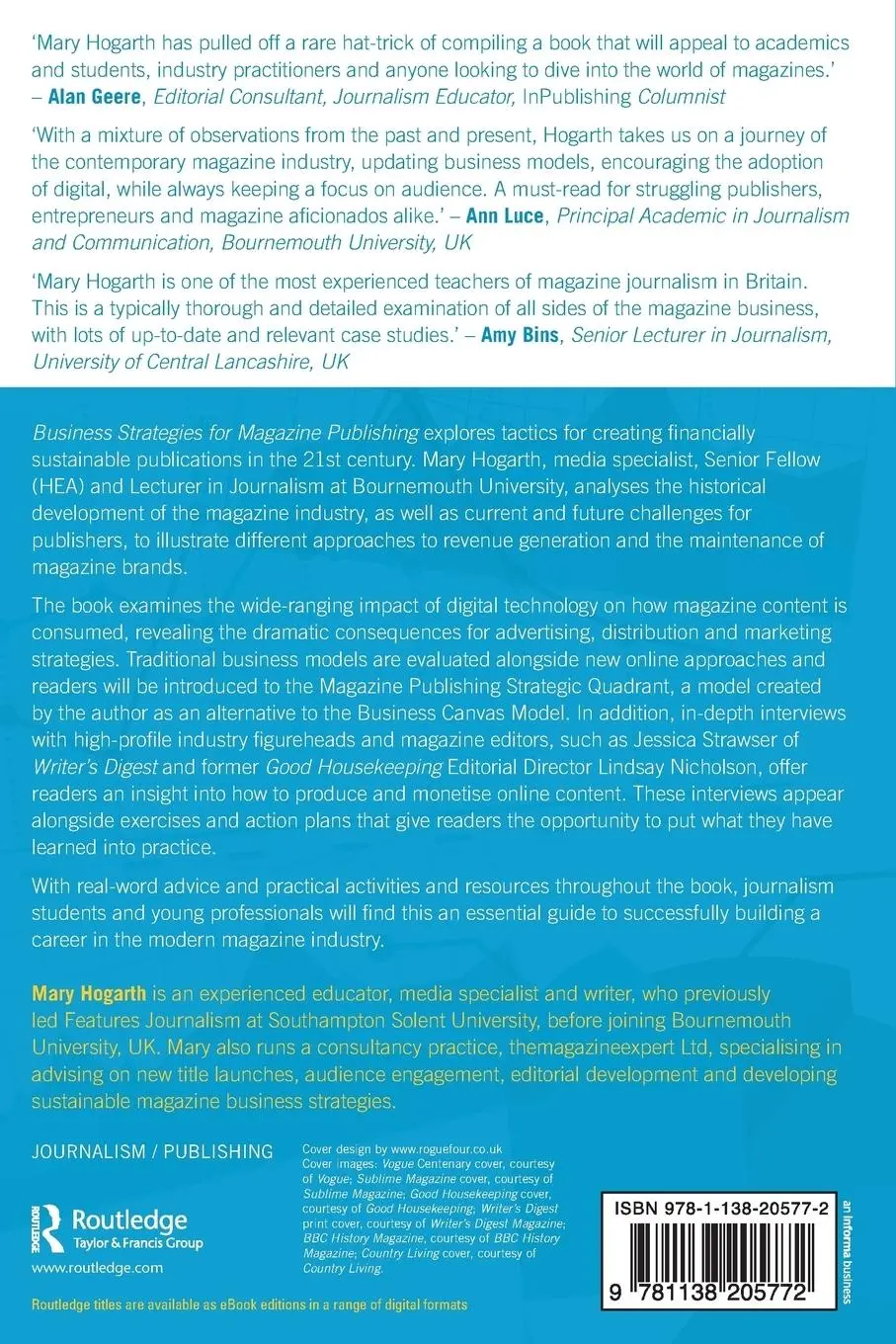 Rückseite: 9781138205772 | Business Strategies for Magazine Publishing | Mary Hogarth | Buch